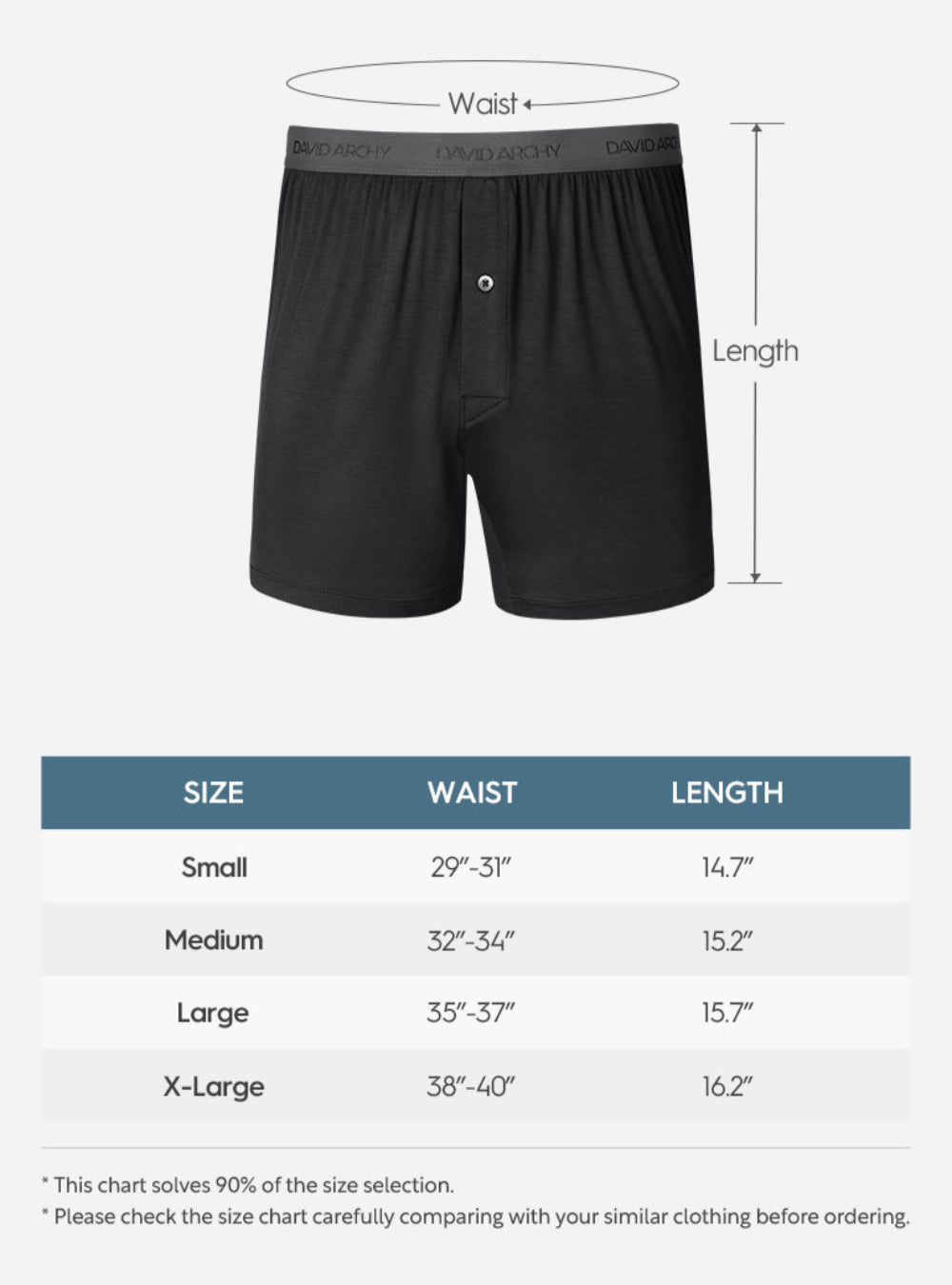Bamboo Breathable Boxers 6" (3-Pack)