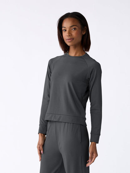 Women's Brushed Bamboo Pullover Crew