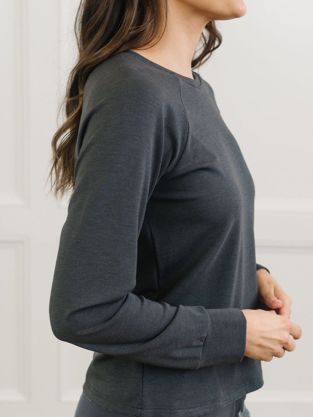 Women's Brushed Bamboo Pullover Crew