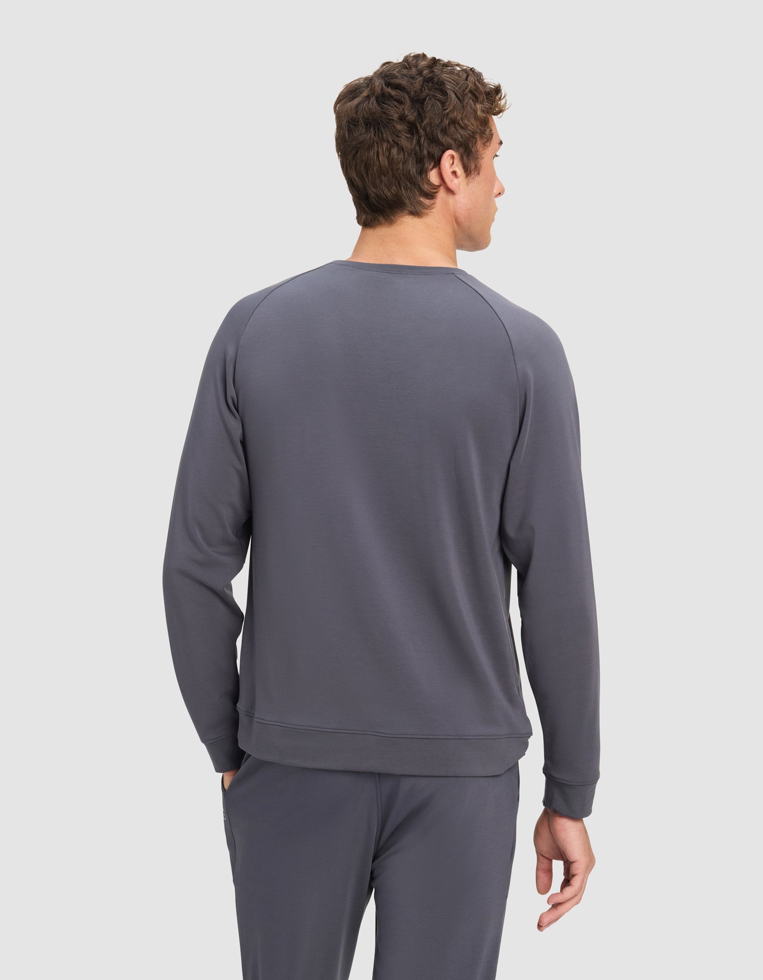 Men's Brushed Bamboo Pullover Crew