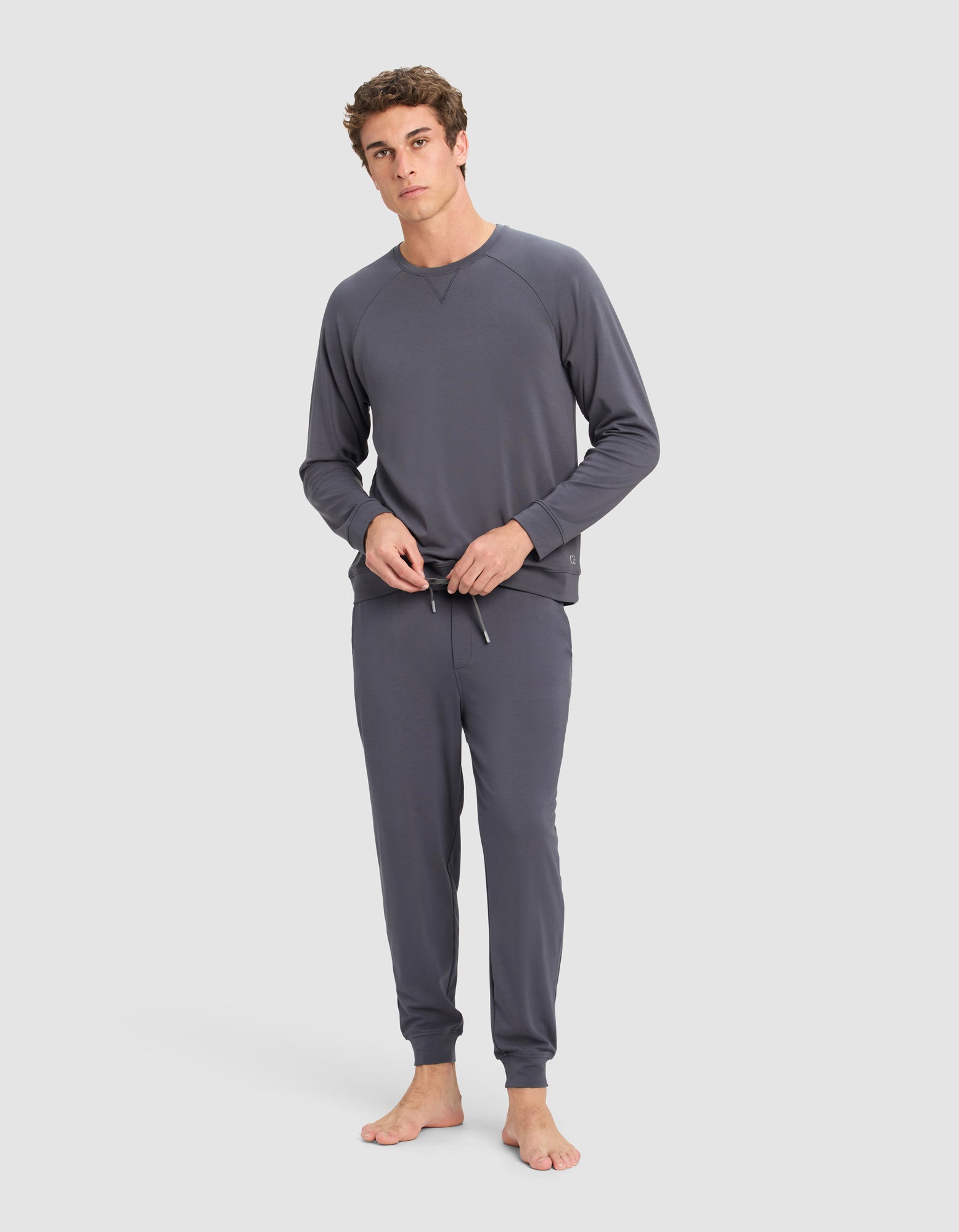 Men's Brushed Bamboo Pullover Crew