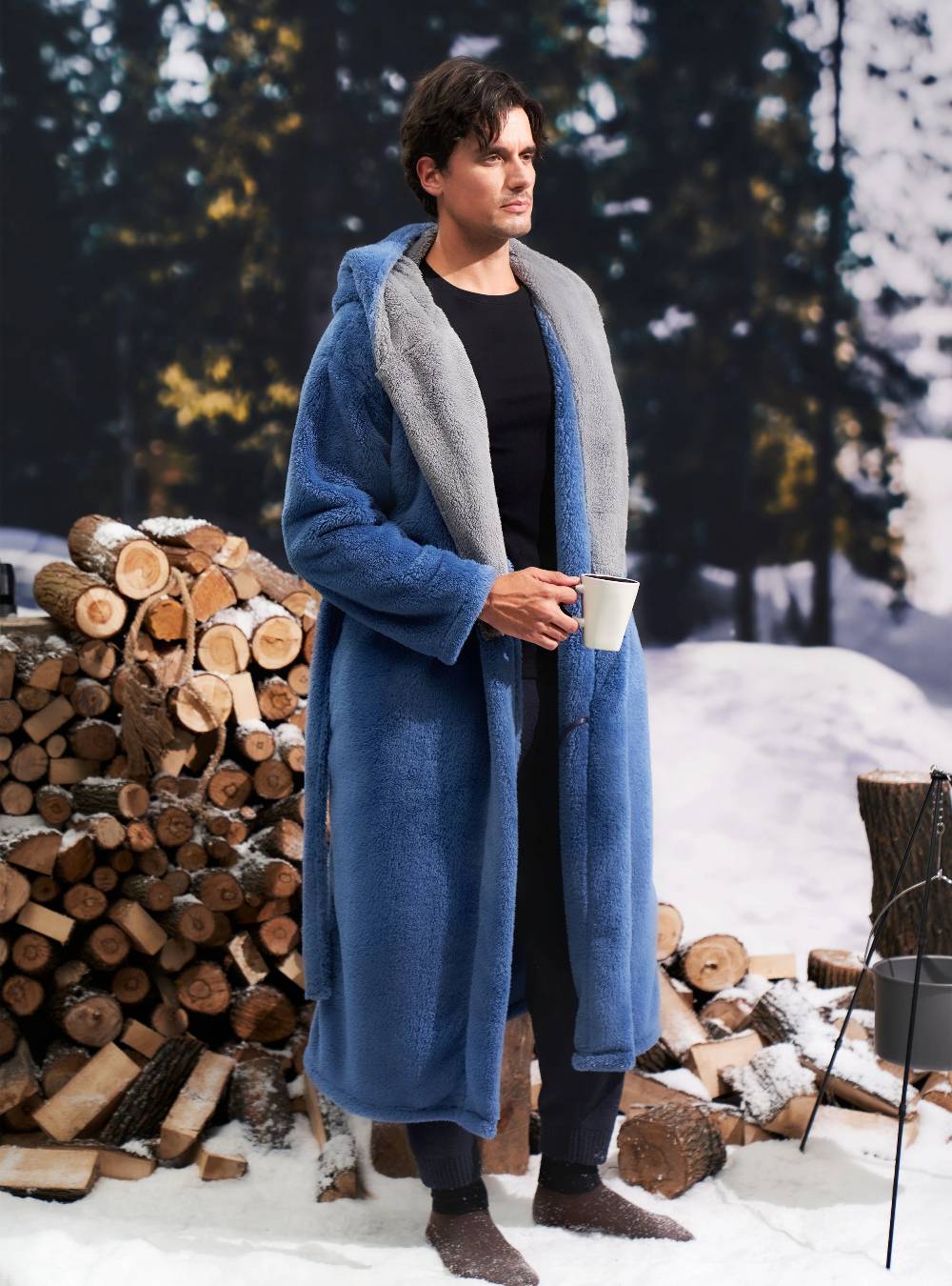 Hooded Fluffy Cozy Plush Robe