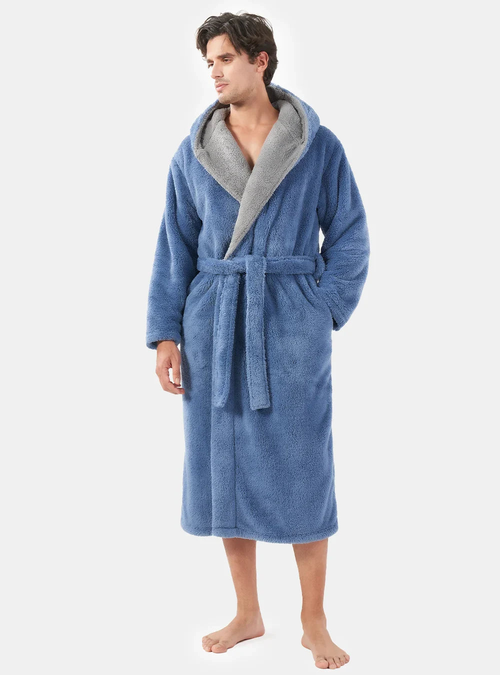 Hooded Fluffy Cozy Plush Robe