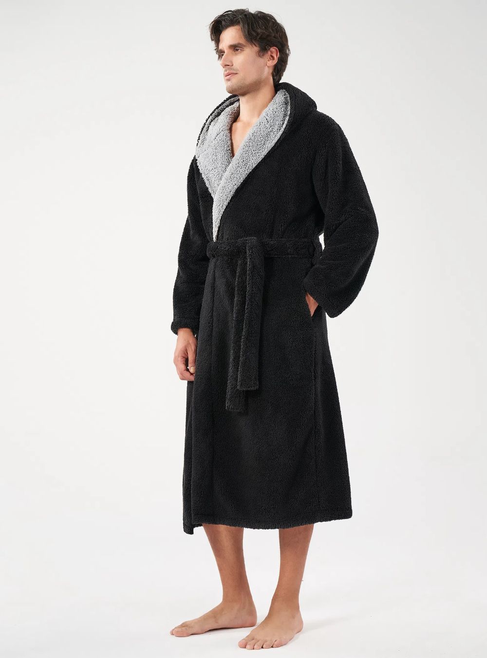 Hooded Fluffy Cozy Plush Robe