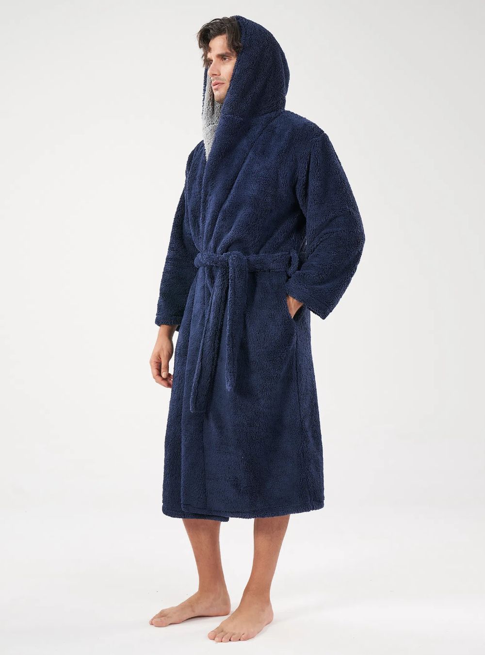 Hooded Fluffy Cozy Plush Robe