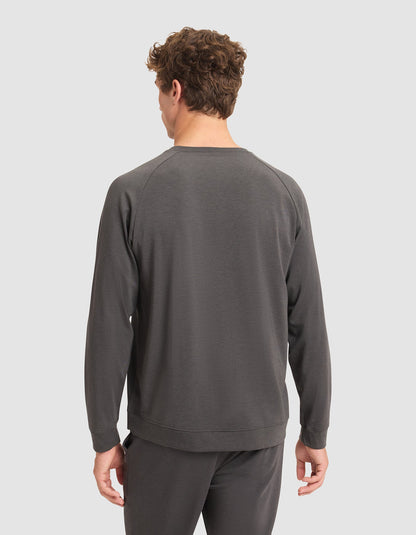 Men's Brushed Bamboo Pullover Crew
