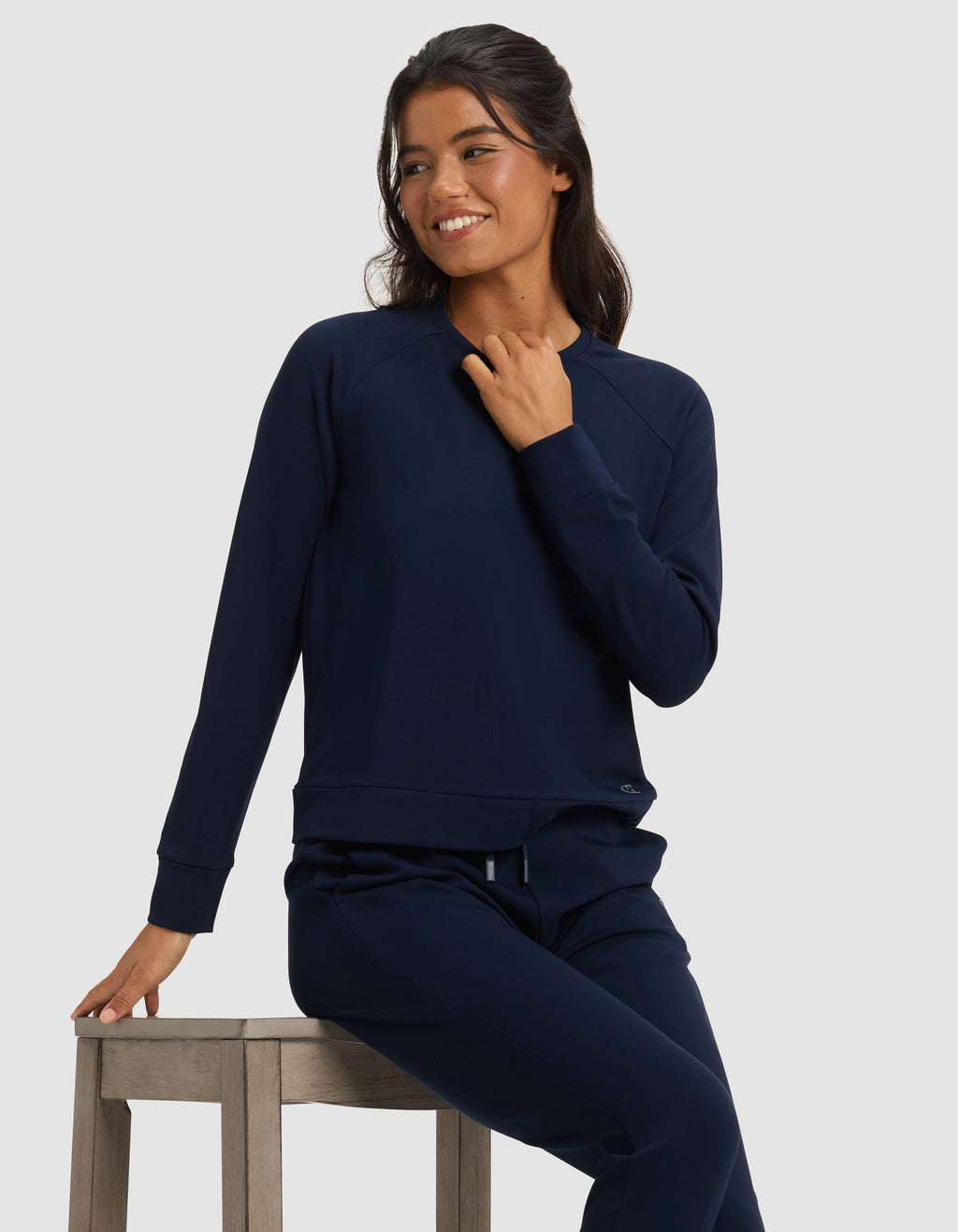 Women's Brushed Bamboo Pullover Crew