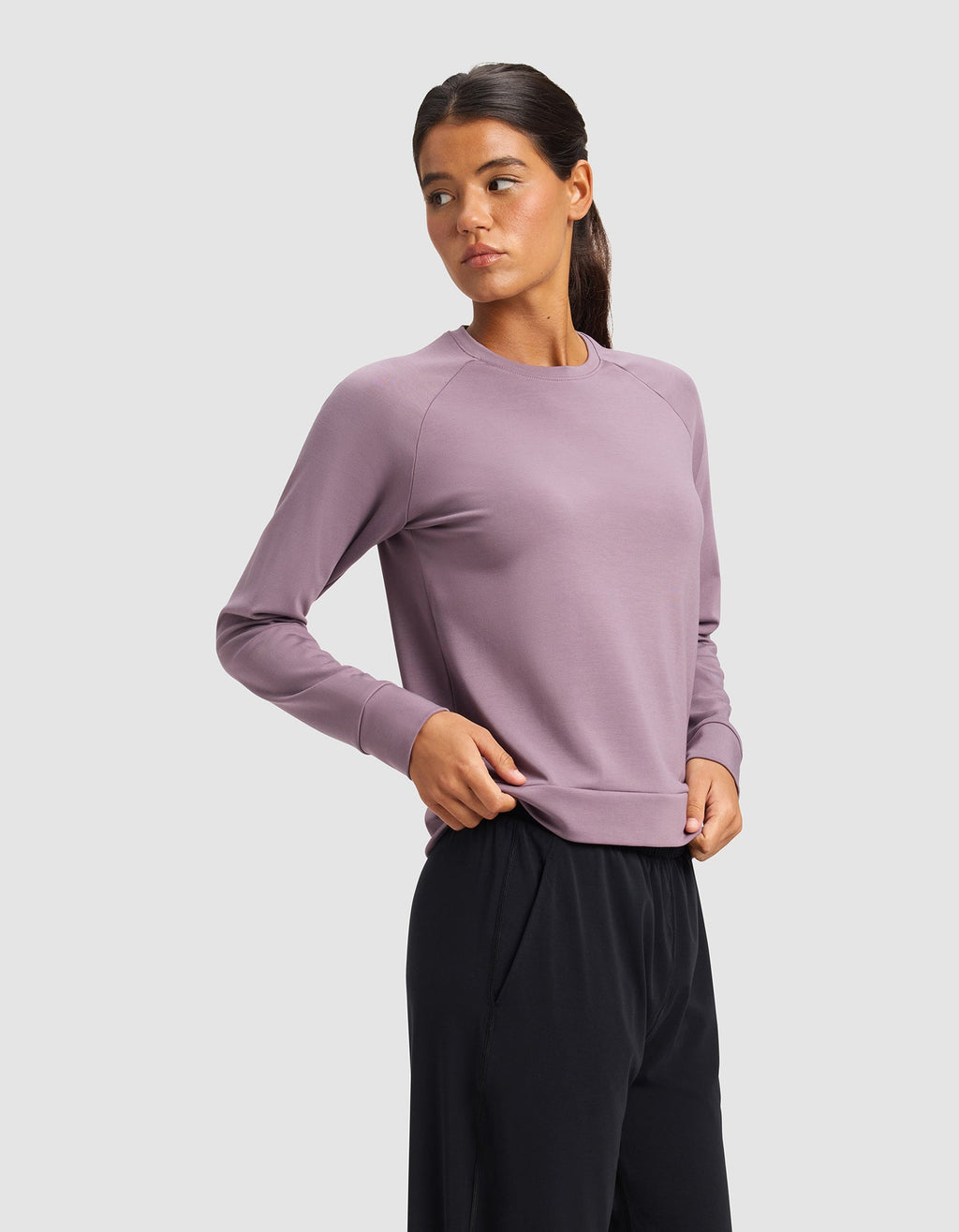 Women's Brushed Bamboo Pullover Crew