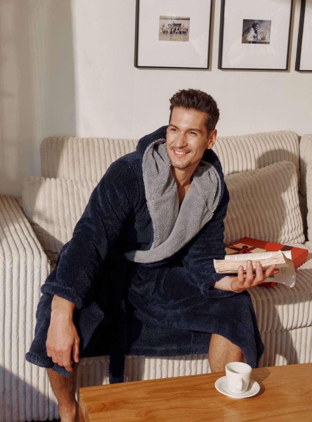 Hooded Fluffy Cozy Plush Robe